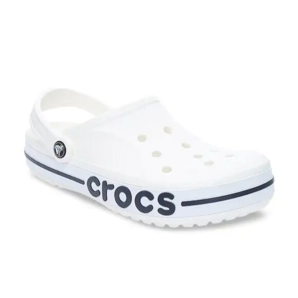 Crocs Men\'s Black White Bayaband Adjustable Slip-On Casual Clogs Size 10 main image 5